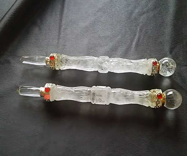 【Crystal Quartz Curved Healing Stick】