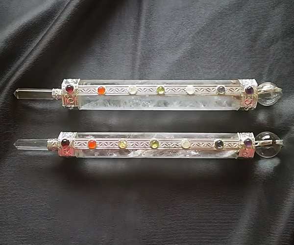 【7 Chakra Selenite Healing Sticks】