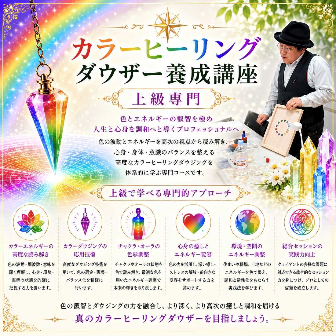 カラーヒーリングダウザー養成講座