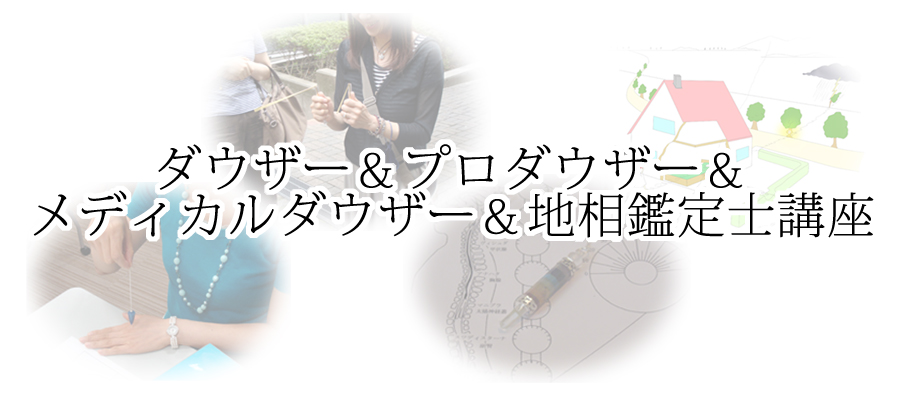 ダウザー&プロダウザー&地相鑑定士&メディカルダウザー